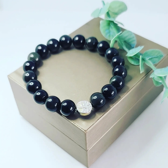 Obsidian bracelet - Picture 3 of 5